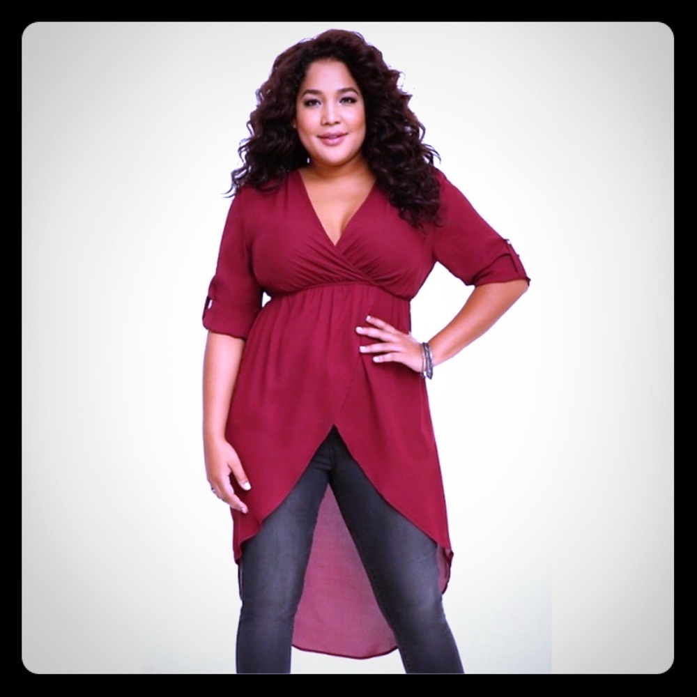 Torrid Georgette Tunic top